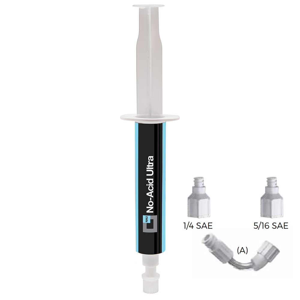 Acid Neutralizer + adapters 1/4 SAE and 5/16 + flexible hose - NO ACID ULTRA - Cartridge 6 ml - Package # 1 pc.
