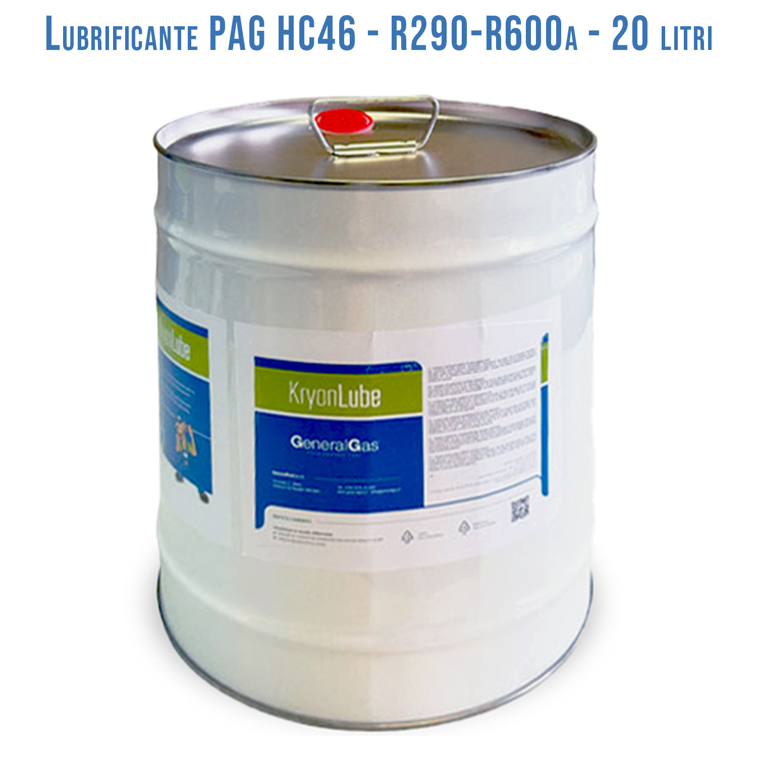 Lubricant KryonLube HC PAG 46 - R290 and R600a - Metal canister 20 lt.