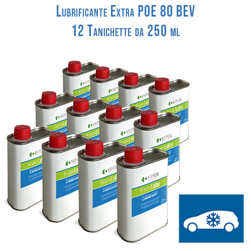 Lubrificante KryonLube EXTRA POE 80 BEV - 12pcs metal canisters 250ml. 