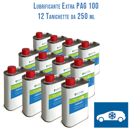 Lubrificante KryonLube EXTRA PAG 100 AUTO - 12 taniche in metallo da 250ml